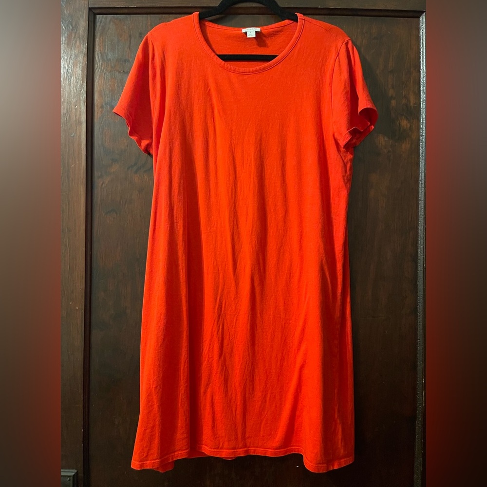 J. Crew T-Shirt Dress | Cajun Red | Large